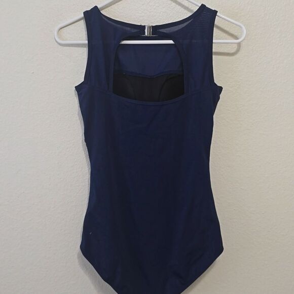 Perona Navy Tummy Control One Piece Swimsuit Bathing Suit Size 6 NWT PR66805 - Picture 3 of 8